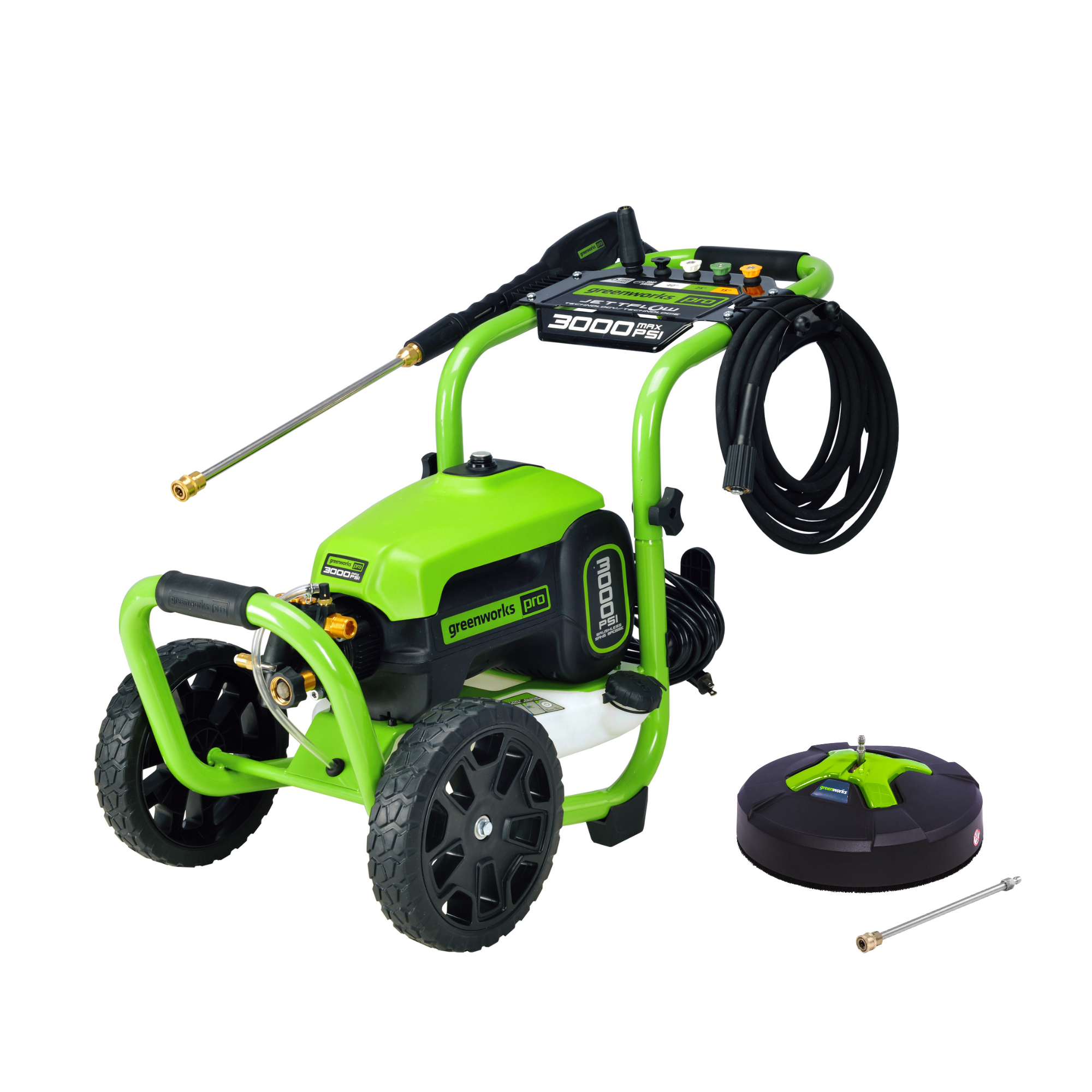 3000 PSI Pressure Washer, 15" Surface Cleaner and Extension Combo Kit MegaBDM