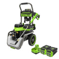 Corded/60V 3000-PSI 2.0 GPM Electric Pressure Washer: (2) 5.0Ah Batteries and Dual-Port Charger MegaBDM