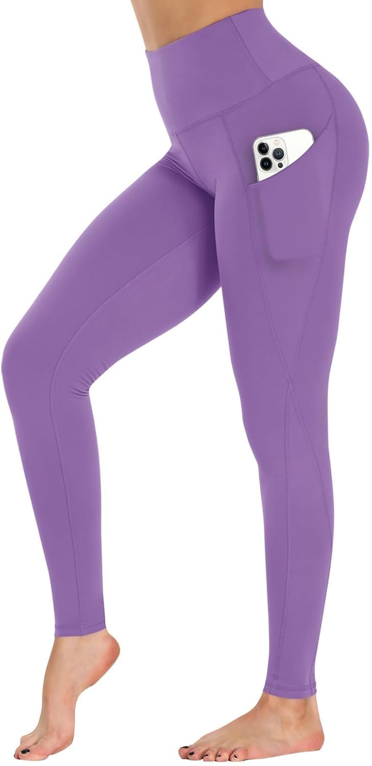 GAYHAY Flare Leggings for Women - Pockets Tummy Control Crossover Yoga Pants High Waist Bootcut Workout Flared Leggings MegaBDM