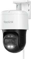 Reolink 4K PTZ Dual-Lens PoE Security Camera Outdoor with 6X Hybrid Zoom, 355° Pan 90° Tilt, Auto Tracking, Color Night Vision, Person/Vehicle/Pet Detection, Two-Way Audio, TrackMix PoE MegaBDM