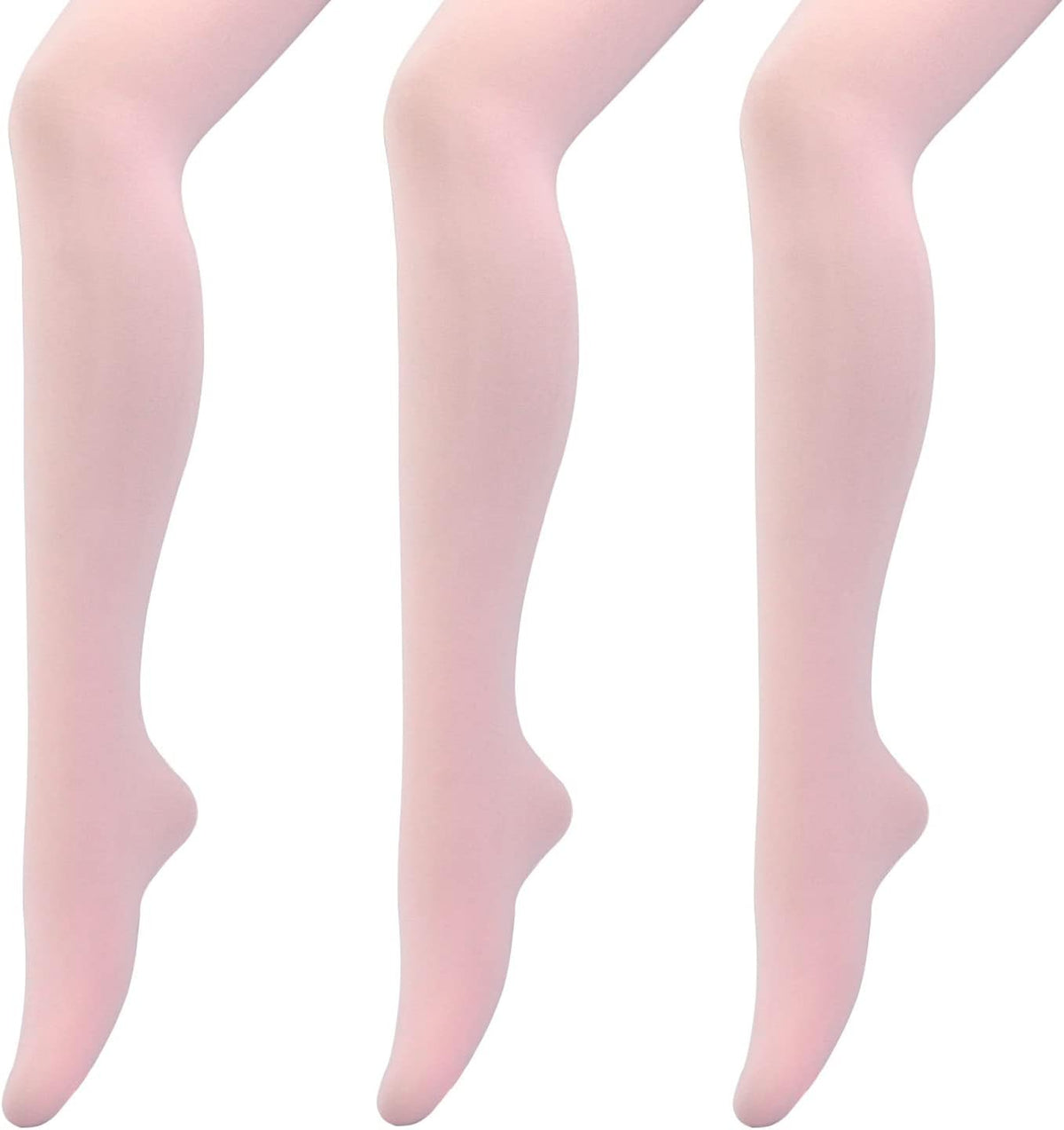 MANZI 1-3 Pairs Womens Girls Basic Convertible Transition Ballet Dance Tights 40 Denier MegaBDM
