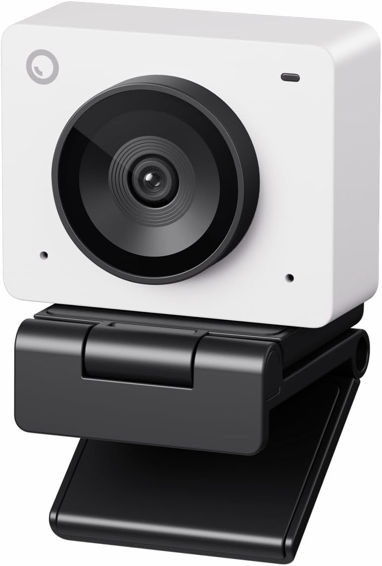 OBSBOT Meet SE 1080P 100FPS Webcam for PC, AI Framing Streaming Camera with 1/2.8" Sensor, Beauty Mode, Gesture Control, Staggered HDR, Web Camera for Desktop Computer, Laptop, Meeting (Meet SE White) MegaBDM