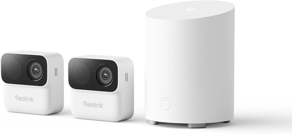 Reolink Argus MagiCam with Home Hub Mini Kit, 1080P Battery Outdoor Camera, IP67 Waterproof, Two Power Supply Methods, Magnetic Mounting for Installation, Remote Access, Smart Playback MegaBDM