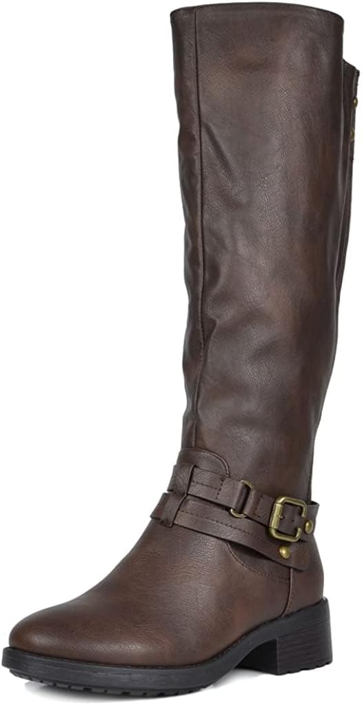 DREAM PAIRS Women's Knee High Riding Winter Boots MegaBDM