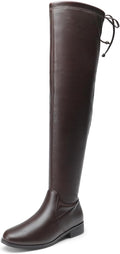 DREAM PAIRS Women's Thigh High Boots Low Block Heel Casual Fashion Over the Knee Boots Long Tall Fall Boots MegaBDM