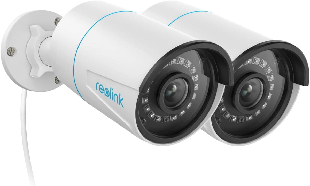 Reolink 5MP PoE CCTV Security Camera with Human/Vehicle Detection, Super HD, Motion Detection, IP66 Waterproof Support Audio IR Night Vision Remote Access, RLC-510A 2Pack MegaBDM