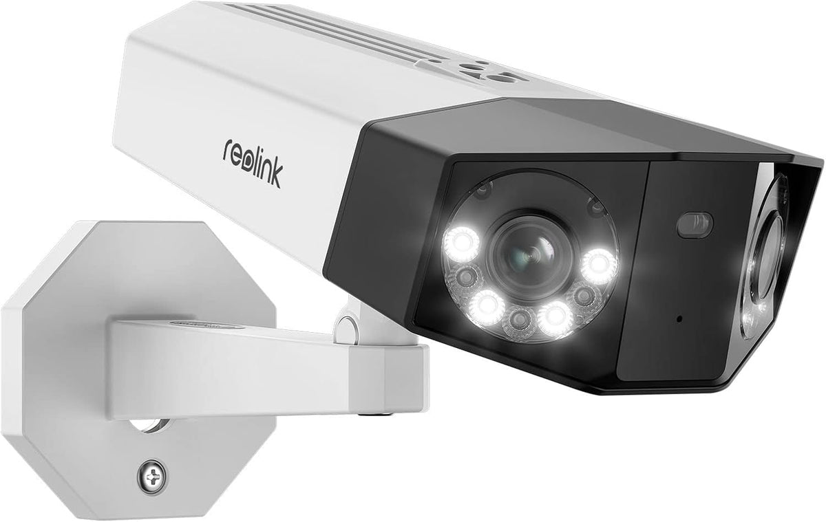 Reolink 4K Dual-Lens Home Security Camera with 180° Viewing Angle, Supports Person/Vehicle/Pet Detection, Color Night Vision, Two-Way Talk, Waterproof, Duo 2 PoE MegaBDM