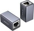 JSAUX RJ45 Coupler, 10Gbps High-Speed Aluminum Ethernet Connector, Shielded Internet Joiner, LAN Network Extender Female to Female for Cat7, Cat6, Cat5e, Cat5-2 Pack MegaBDM