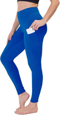 Gayhay High Waist Yoga Pants with Pockets for Women - Tummy Control Workout Running 4 Way Stretch Yoga Leggings Black MegaBDM