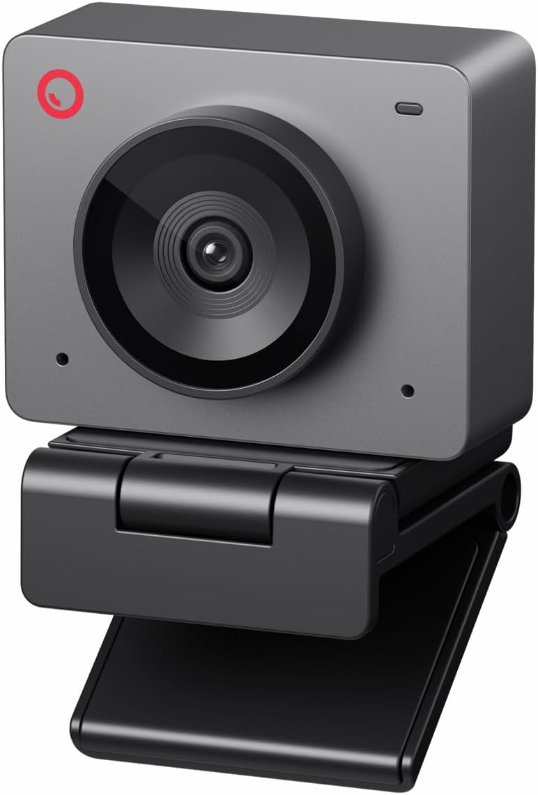 OBSBOT Meet SE 1080P 100FPS Webcam for PC, AI Framing Streaming Camera with 1/2.8" Sensor, Beauty Mode, Gesture Control, Staggered HDR, Web Camera for Desktop Computer, Laptop, Meeting. (Space Grey) MegaBDM