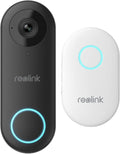 Reolink PoE Video Doorbell Camera with Chime, 5MP Super HD Wired Smart Video Doorbell with Camera, 180° Diagonal View, Human Detection, Two-Way Audio, Remote Access, Waterproof, Video Doorbell PoE MegaBDM