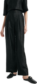 GOELIA 18 MM Xiang Yun Silk Palazzo Pants for Women Straight Loose Wide Leg Pants for Women Beach Vacation Summer with Pocket MegaBDM