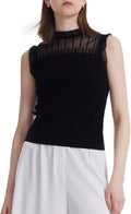 GOELIA Womens Sleeveless Tank Tops Lace Top with Ruffle MegaBDM