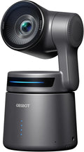 OBSBOT Tail Air NDI Streaming Camera 4K, AI Tracking PTZ with Intelligent APP, Gesture Control, HDMI/USB-C/Wireless Webcam, Video Camera Live stream for YouTube, Chruch, Worship, Creator, etc. MegaBDM