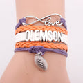Women's & Men's Woven Leather String Rugby Personalized Letter Bracelet MegaBDM