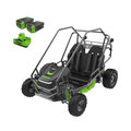 60V Gen 2 STEALTH Series All-Terrain 2-Seat Electric Youth Go-Kart: (2) 8Ah Batteries and Dual-Port Charger MegaBDM