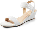 DREAM PAIRS Womens Wedge Sandals Low Heel, Slip On Ankle Strap Business Casual Dress Shoes for Women MegaBDM