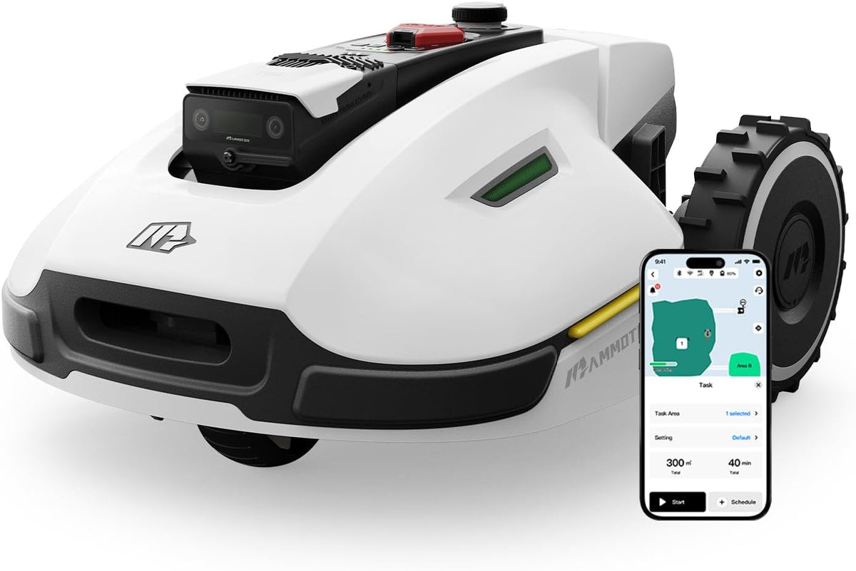 MAMMOTION YUKA 2000 Robot Lawn Mower, Perimeter Wire Free, Recommended 2000 m², Max.2400 m², Equipped with UltraSense AI Vision, Handles 45% Slopes, Cutting Heights 20-90mm, Automatic Mapping MegaBDM