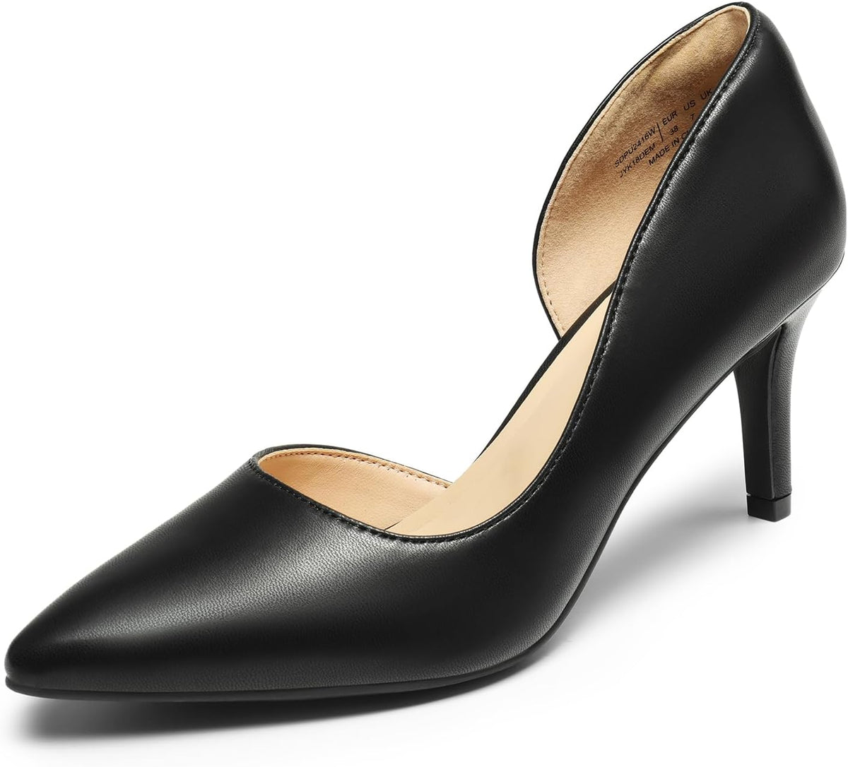 DREAM PAIRS Women's Dress High Heels Pumps Closed Pointed Toe Stiletto D'Orsay Shoes for Wedding Party MegaBDM