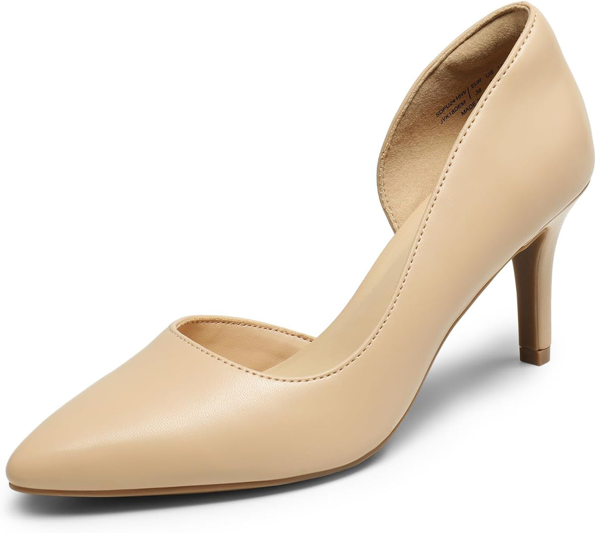 DREAM PAIRS Women's Dress High Heels Pumps Closed Pointed Toe Stiletto D'Orsay Shoes for Wedding Party MegaBDM