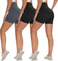 3 Pack Biker Shorts for Women – 8"/ 5"/ 3" Buttery Soft High Waisted Tummy Control Workout Yoga Running Athletic Shorts MegaBDM