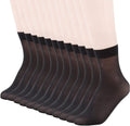 MANZI Women's 12 Pairs Ankle High Sheer Pop Nylon Socks 20 Denier MegaBDM