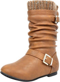 DREAM PAIRS Girl's Faux Fur Lined Knee High Winter Riding Boots(Toddler/Little Kid/Big Kid) MegaBDM