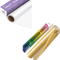 White Heat Transfer Vinyl Roll - 12" x 12ft (30.5 x 366CM) HTV Vinyl + HTVRONT Gold Iron on Vinyl - 12" x 5ft Gold HTV Vinyl for T-Shirts, Gold Heat Transfer Vinyl for All Cutter Machine MegaBDM