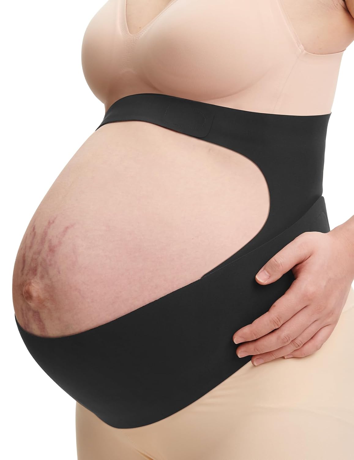 momcozy Pregnancy Belly Band, CozySupport Ergonest Maternity Belly Band, Invisible Pregnancy Belt for Back, Abdomen, Waist MegaBDM