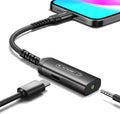 JSAUX USB C Headphone Adapter and Charger, 2-in-1 Type to 3.5mm audio with PD 60W Fast Charging for iPhone 16 Pro/16 Pro Max/16/16 Plus/15 Pro Max/15 Pro,Samsung S24/S24+/S23/S22/S21,iPad Pro-Black MegaBDM