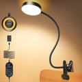 Glocusent 72 LEDs Clip on Light, 3 Colors & 5 Brightness, with UK Adapter | Flexible Desk Lamp with Amber Night Light, Eye Caring Clip on Lamp, 30/60-Min Timer, for Bedside Reading, Studying, Working MegaBDM