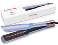 Wide Plate Infrared Ion Hair Straightener, Anti-frizz and Shine Effect, Ceramic Straightener, 45mm 3D Floating Wide Plate, Dual Voltage, 14 Adjust Temp 100-230℃ Purple MegaBDM