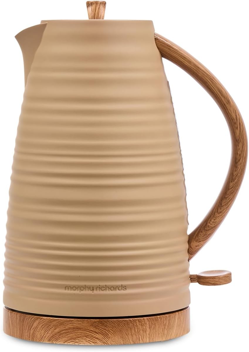 Morphy Richards Clay 1.7L Jug Kettle, 3kw Rapid Boil, Water Level Indicator, Dry Boil Protection, 360 Degree Base, Build-in Cord Storage, Felspar, 103100 MegaBDM