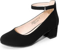DREAM PAIRS Girls Dress Shoes Chunky High Heels Ankle Strap Party Wedding Princess Pump for Little Big Kid MegaBDM