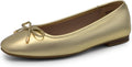 DREAM PAIRS Women's Flats Square Toe Ballet Flats Comfortable Casual Ballerina Flat Dress Shoes with Bow Suitable for Dressy Business Casual Work Office MegaBDM