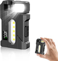 LETOUR G5 Rechargeable Torch 500 Lumens EDC Flashlight Super Bright Mini Small Torches with COB Light, Work Light with Magnetic Base and Buckle Clip for Outdoors Camping, Hiking, Emergency, Workshop MegaBDM