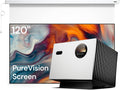 Anti-Speckle Home Theater Bundle: Valerion Plus2 4K Triple Laser Projector with 120" Motorized PureVision Screen MegaBDM
