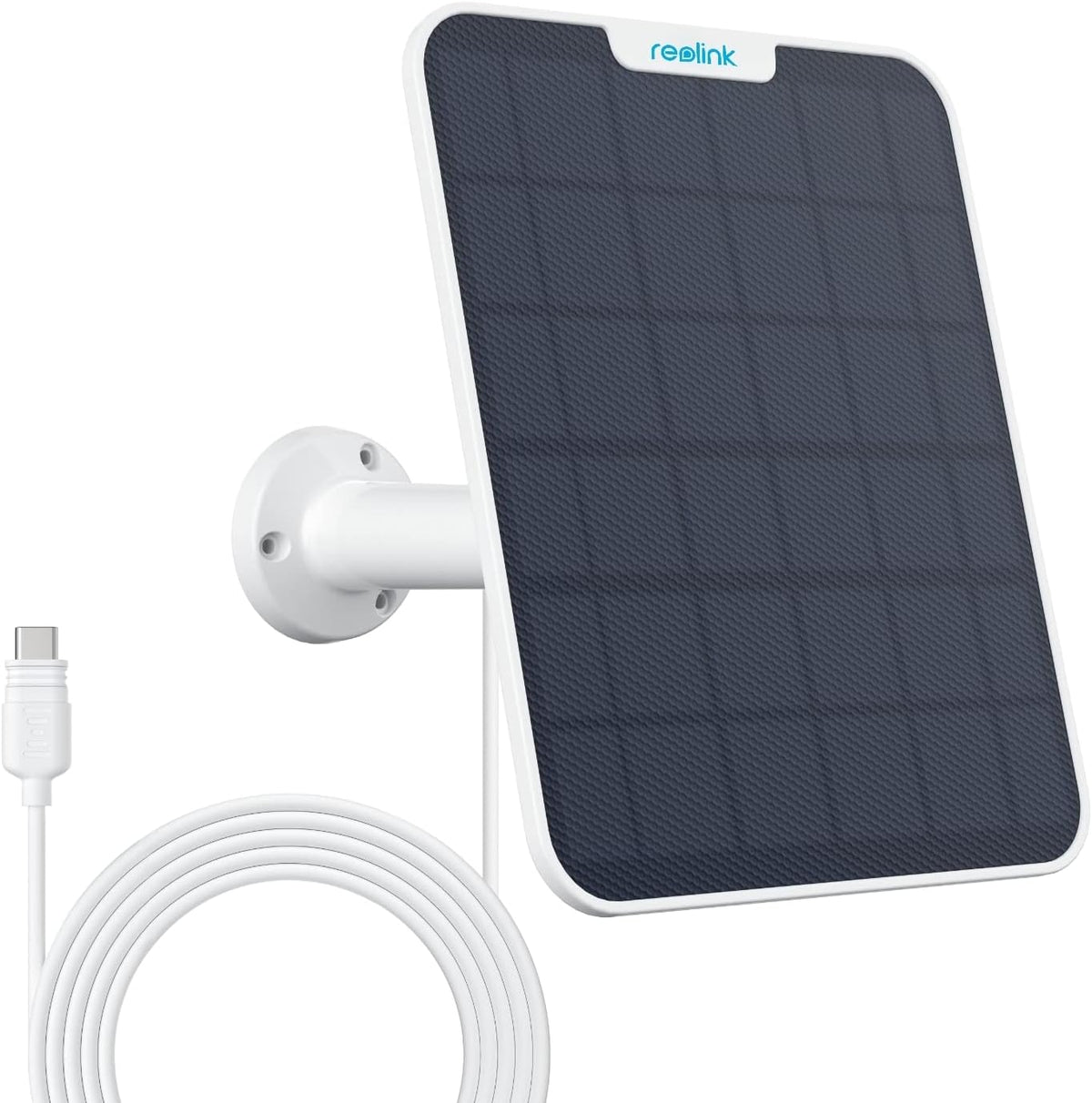 Reolink 6W Solar Panel for Security Camera Outdoor Wireless, USB Type-C Port, 360° Adjustable Mount, 4M Cable, Weatherproof, Works with Argus 3E, Argus Eco, Argus PT, Argus 3 Pro, Go Plus, Go PT etc MegaBDM