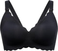 momcozy Nursing Bras for Breastfeeding, Seamless Pregnancy Maternity Bra Wireless Classic Jelly Strip Support Nursing Bra MegaBDM