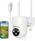 4G LTE Security Camera Outdoor, 2K CCTV PTZ Camera 24/7 Recording with SIM Card, with Full Color Night Vision Support AI human detection, Two-way audio MegaBDM