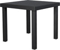 YITAHOME Garden Dining Table 78x78cm Square Outdoor Table with WPC Wood Top & Aluminum Frame, Weatherproof E-Coating Patio Table for Garden, Lawn, Camping – Lightweight （Black） MegaBDM