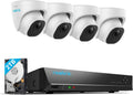 Reolink 4K NVR 8CH PoE CCTV Security Camera System, with 2TB HDD and 4X 5MP Motion Detection Outdoor PoE IP Cameras, 100ft Night Vision Remote Access, RLK8-520D4-5MP MegaBDM