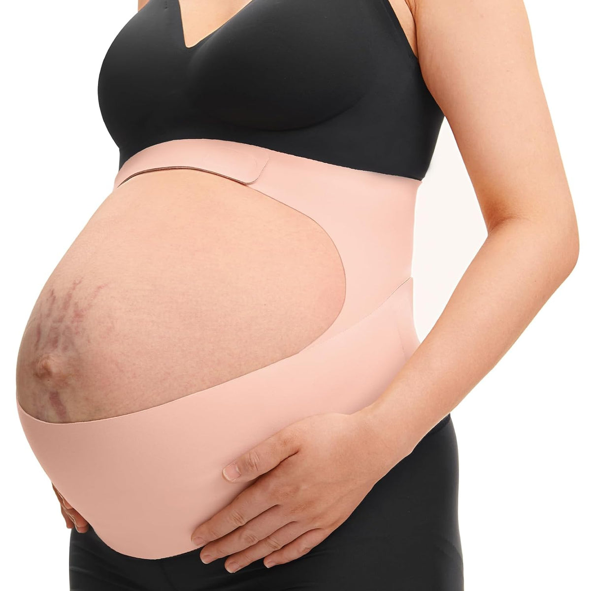momcozy Pregnancy Support Belt, CozySupport Ergonest Pregnancy Belly Band, Invisible Maternity Belt for Back, Abdomen, Waist MegaBDM