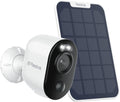Reolink 4K Security Camera Outdoor Wireless, Argus 3 Ultra-W+Solar Panel, 2.4/5GHz WiFi, Battery-Powered Security Camera with Person/Vehicle/Animal Detection, Color Night Vision, Two-Way Audio, IP65 MegaBDM