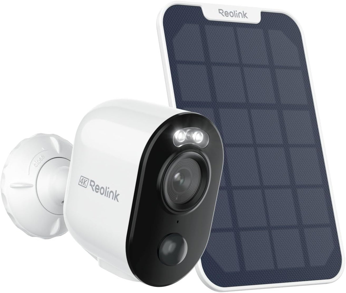 Reolink 4K Security Camera Outdoor Wireless, Argus 3 Ultra-W+Solar Panel, 2.4/5GHz WiFi, Battery-Powered Security Camera with Person/Vehicle/Animal Detection, Color Night Vision, Two-Way Audio, IP65 MegaBDM