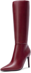 DREAM PAIRS Knee High Boots for Women, Sexy Pointed Toe Stiletto High Heel Boots, Fashion & Classic Dress Shoes MegaBDM