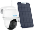 Reolink 3MP Solar Security Camera Outdoor Wireless, 2.4 GHz WiFi Battery Powered Camera with 360° Pan-Tilt View, Person/Vehicle Detection, Two-Way Audio, SD/Cloud Storage, Argus PT Lite+ Solar Panel MegaBDM