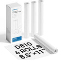 POLONO D810 Thermal Printer Paper 8.5 x 11 Inch, Advanced Thermal Printing, US Letter Size Thermal Paper Compatible with D810, Size 8.5" x 11", 4 Rolls, 7m MegaBDM