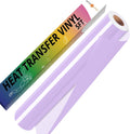HTVRONT Lilac Iron on Vinyl - 12" x 5ft Lilac HTV Vinyl for T-Shirts, Lilac Heat Transfer Vinyl for All Cutter Machine - Easy to Cut & Weed for Heat Vinyl Design (Lilac) MegaBDM