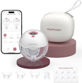 Momcozy M5 Smart APP Controlled Wearable Breast Pump, Hands-Free Wireless Electric Pump, 3 Modes 9 Suction Levels, BPA-Free, Portable Lightweight, 24mm Flange, 1 Count Cozy Red MegaBDM
